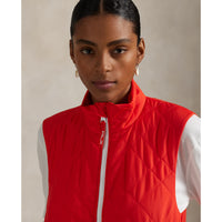 Rlx Ralph Lauren Frauen gesteppte Hybridweste - Bright Poppy
