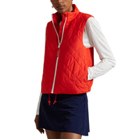 Rlx Ralph Lauren Frauen gesteppte Hybridweste - Bright Poppy