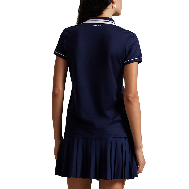 RLX Ralph Lauren Frauentour Pique Polo -Hemd - Marine/Weiß/Garten Pink