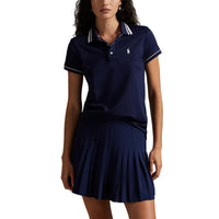 RLX Ralph Lauren Frauentour Pique Polo -Hemd - Marine/Weiß/Garten Pink