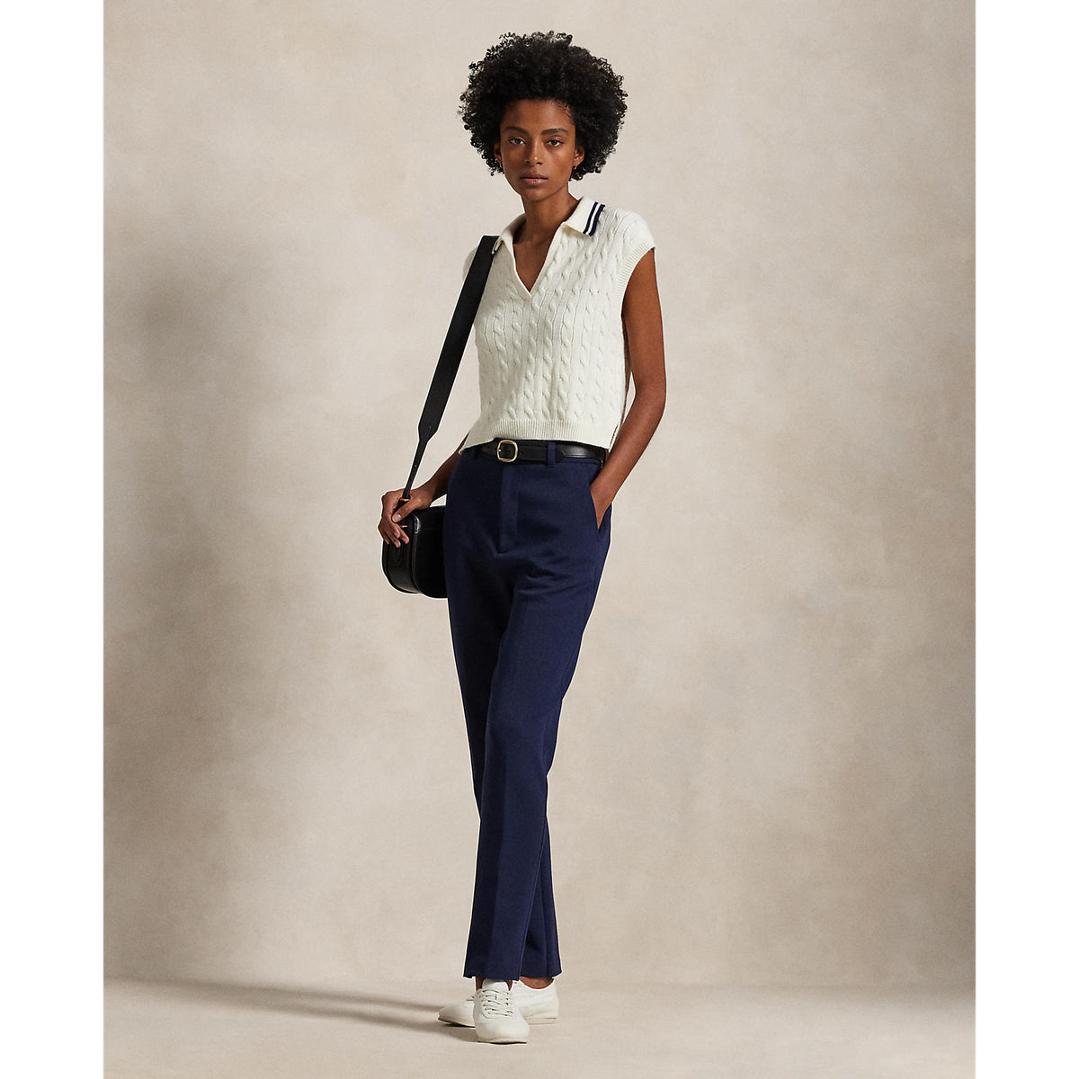 RLX Ralph Lauren DOUPLE Strickhosen für Frauen - raffinierte Marine