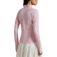 RLX Ralph Lauren Frauen Performance Viertel -Zip -Golfpullover -Garten Pink