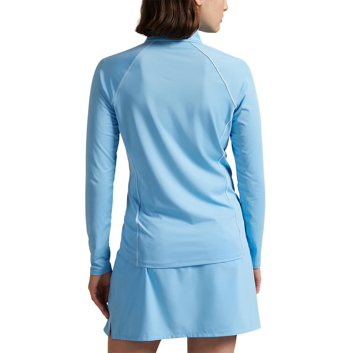 RLX Ralph Lauren Damen Stretch Jersey Viertel -Zip -Pullover - Sutton Blue