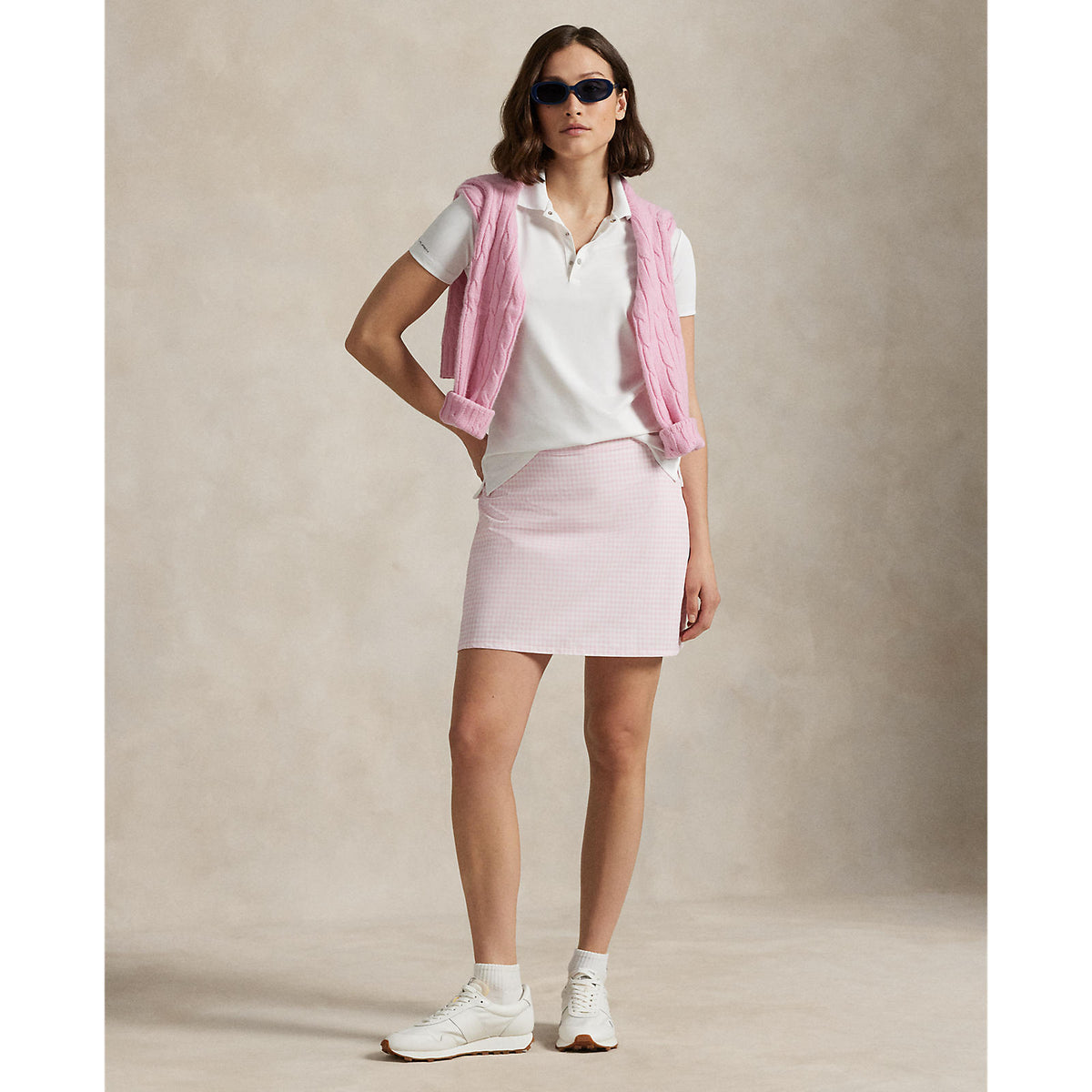 RLX Ralph Lauren 17 'Aim Plissee Back Golf Skort - Garten Pink Gingham