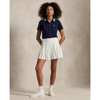 Rlx Ralph Lauren Frauen Tour Pique Strickkrieger Polo Golfhemd - Raffinierte Marine/Tiller Green Multi