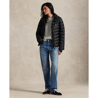 Rlx Ralph Lauren Damen Cabrio -Stülle Jacke - Polo Schwarz