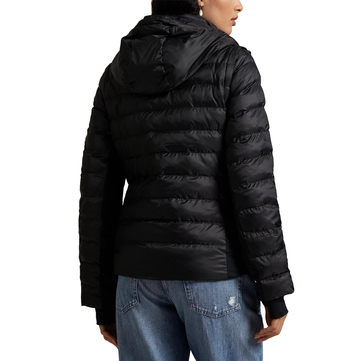 Rlx Ralph Lauren Damen Cabrio -Stülle Jacke - Polo Schwarz