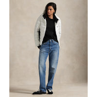 Rlx Ralph Lauren Damen Cabrio mit gesteppter Jacke - Keramik Weiß/Polo Schwarz