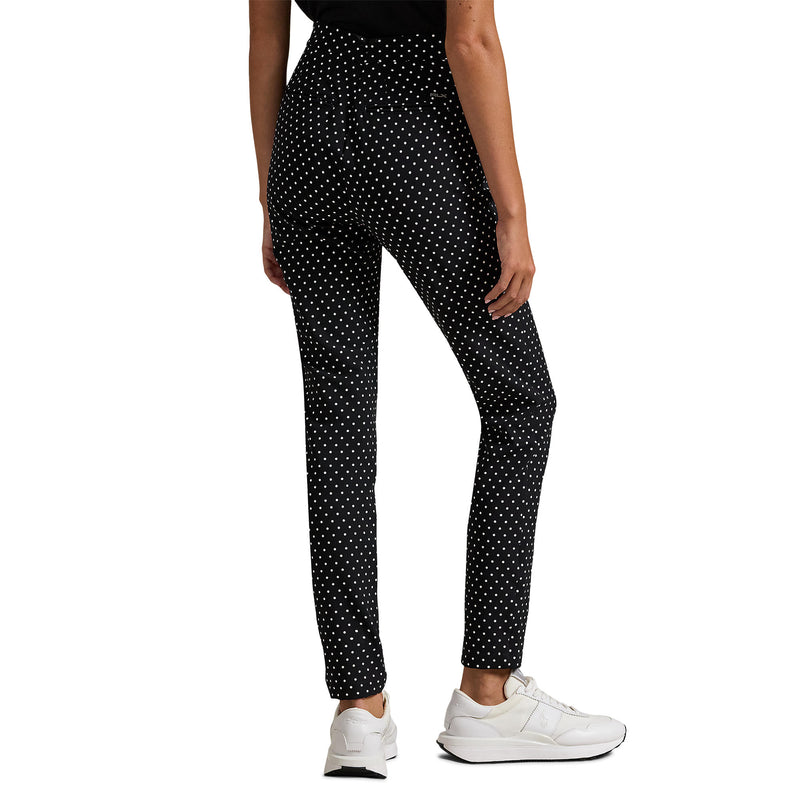 RLX Ralph Lauren Women's Eagle Stretch Twill Golf Pants - Polo Black Polka Dot