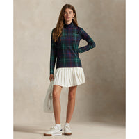 RLX Ralph Lauren Damen Printed Stretch Jersey Viertel -Zip -Pullover - Tartan