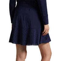 RLX Ralph Lauren Frauen A -Line Interlock Golf Skort - Raffinierte Marine