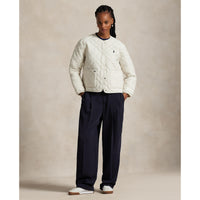 Rlx Ralph Lauren Frauen mit gesteppter Jacke - Creme Multi
