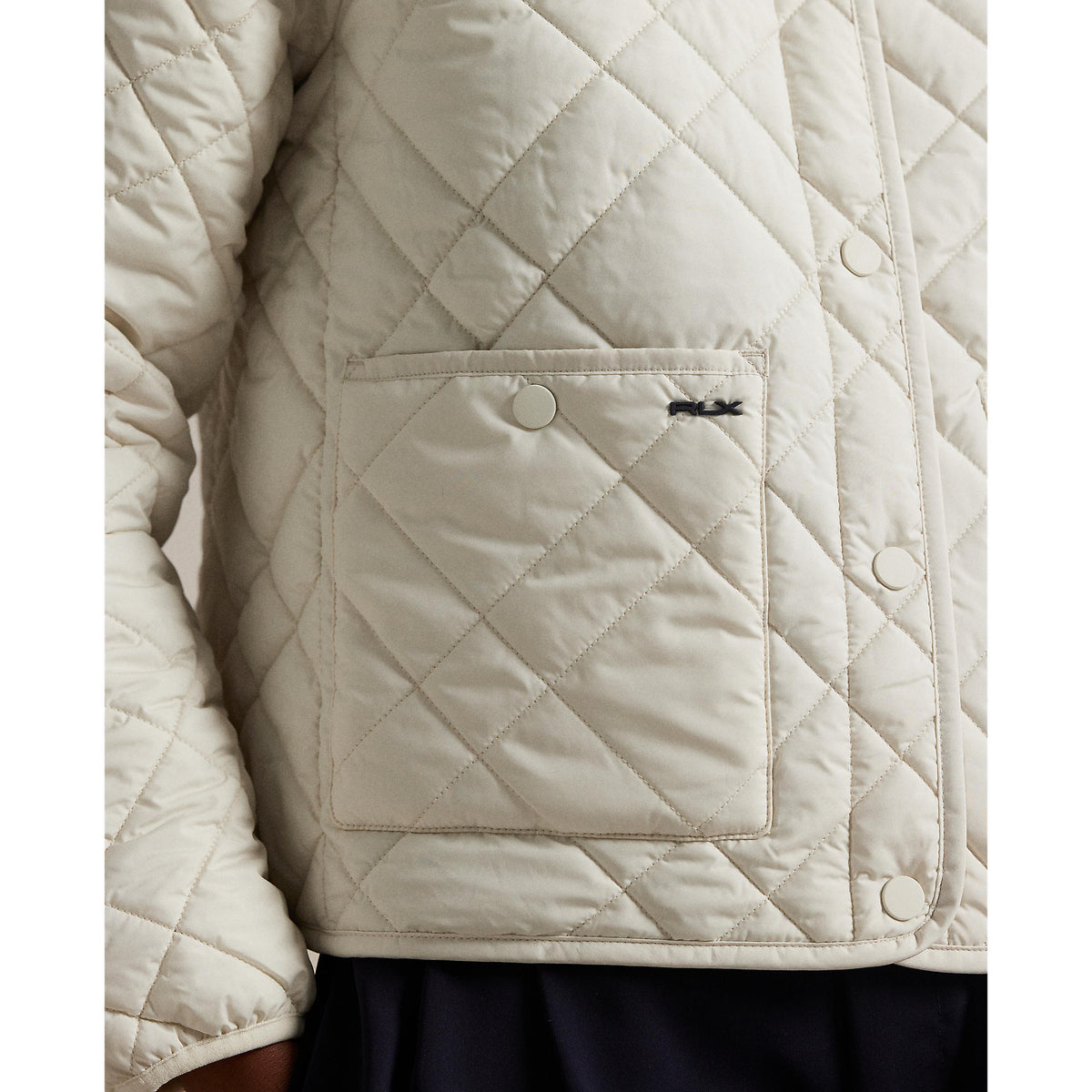 Rlx Ralph Lauren Frauen mit gesteppter Jacke - Creme Multi