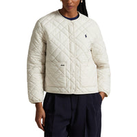 Rlx Ralph Lauren Frauen mit gesteppter Jacke - Creme Multi
