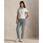 RLX Ralph Lauren Women's Tour Pique Golf Shirt - Ceramic White/Refined Navy