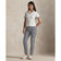 RLX Ralph Lauren Women's Tour Pique Golf Shirt - Ceramic White/Refined Navy