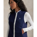 RLX Ralph Lauren Frauentechnologie Terry Golfweste - Raffinierte Marine/Keramik Weiß