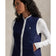 RLX Ralph Lauren Frauentechnologie Terry Golfweste - Raffinierte Marine/Keramik Weiß