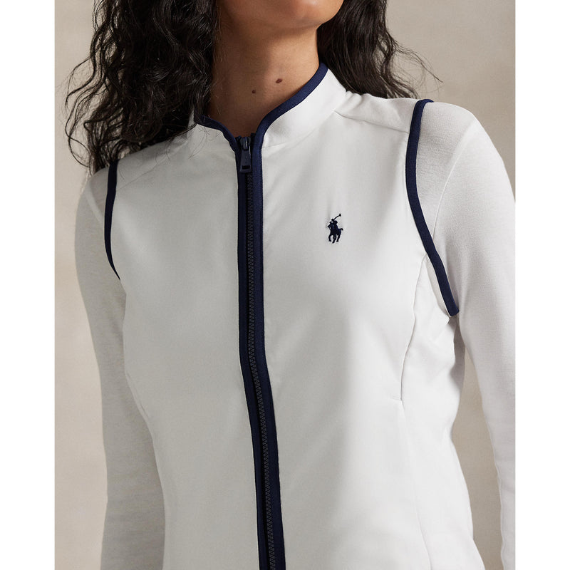 RLX Ralph Lauren Frauentechnologie Terry Golfweste - Keramik weiß/raffinierte Marine