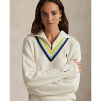 Rlx Ralph Lauren Frauen Wolle Blend Pullover Pullover - Antike Weiß