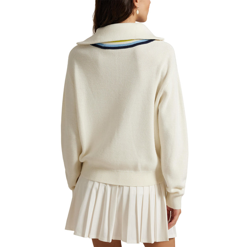 Rlx Ralph Lauren Frauen Wolle Blend Pullover Pullover - Antike Weiß