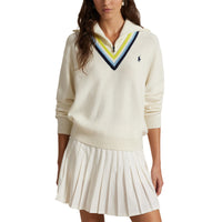 Rlx Ralph Lauren Frauen Wolle Blend Pullover Pullover - Antike Weiß