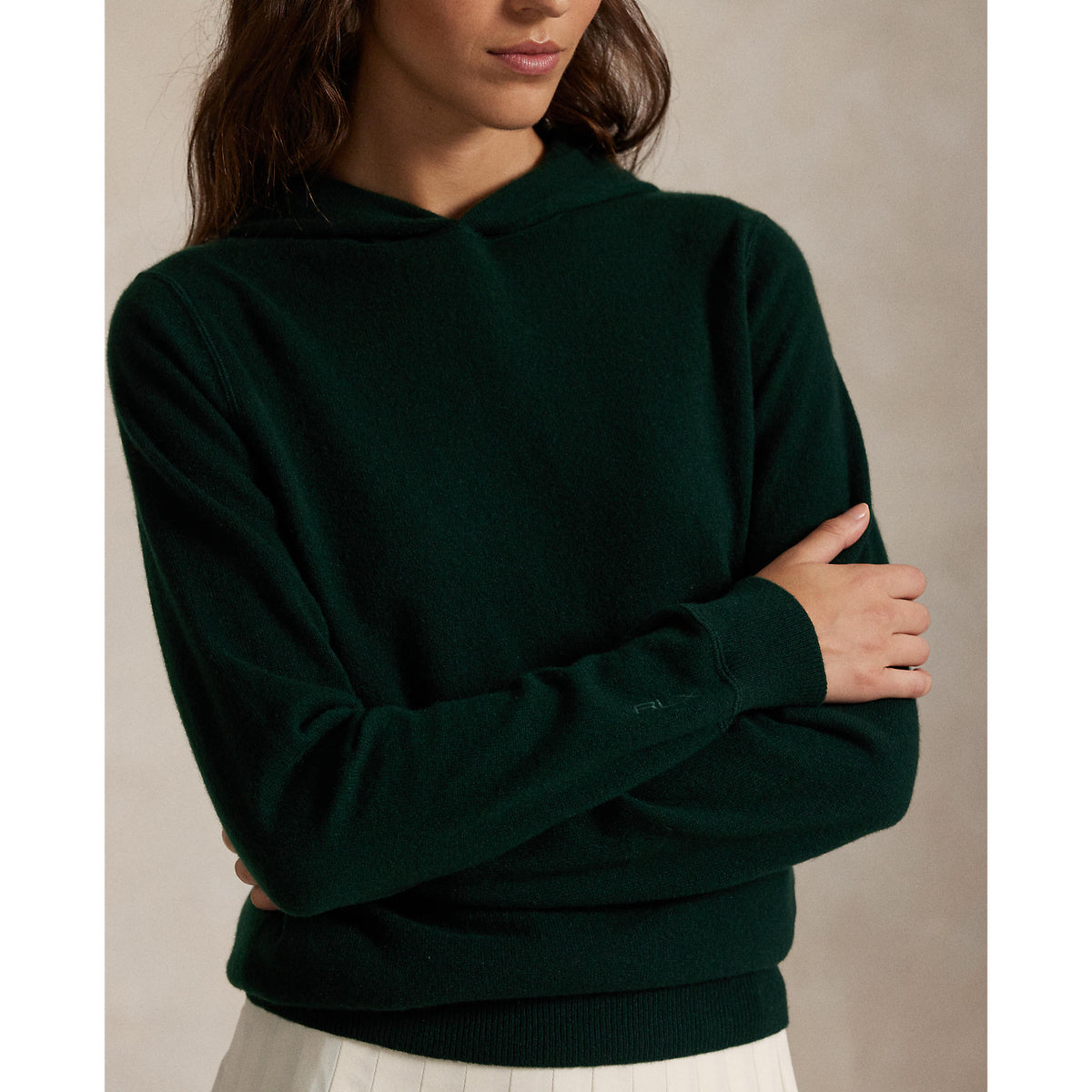 RLX Ralph Lauren Frauenkaschmir -Kapuzenpullover - Moos Achat