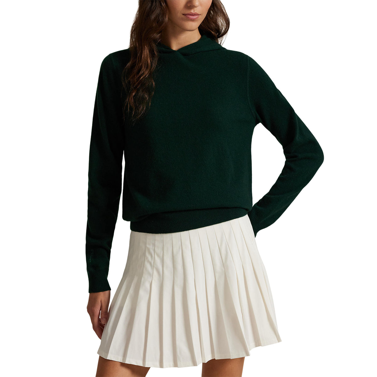RLX Ralph Lauren Frauenkaschmir -Kapuzenpullover - Moos Achat