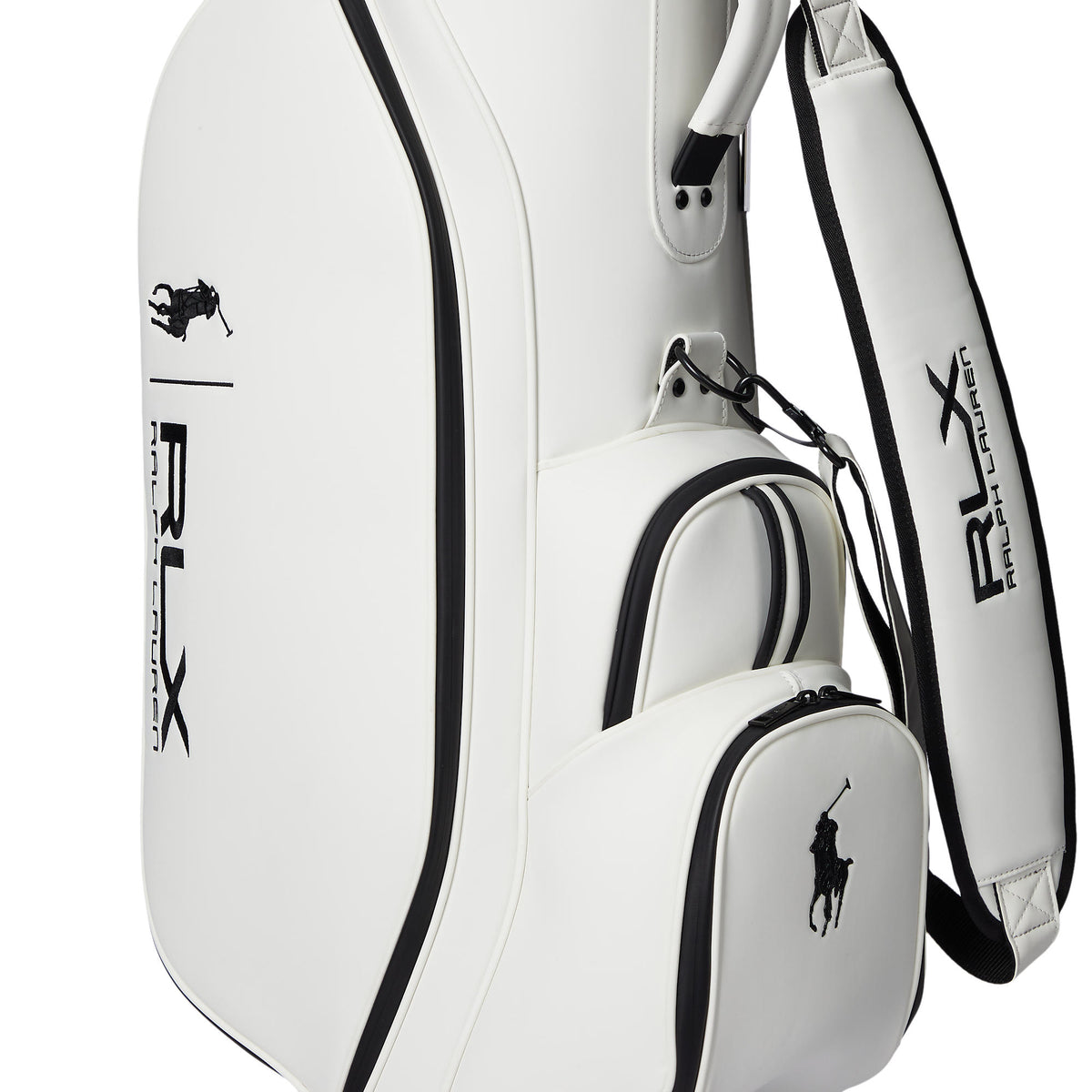 Rlx Ralph Lauren bestickter Logo -Karren Golfbeutel - Weiß Multi