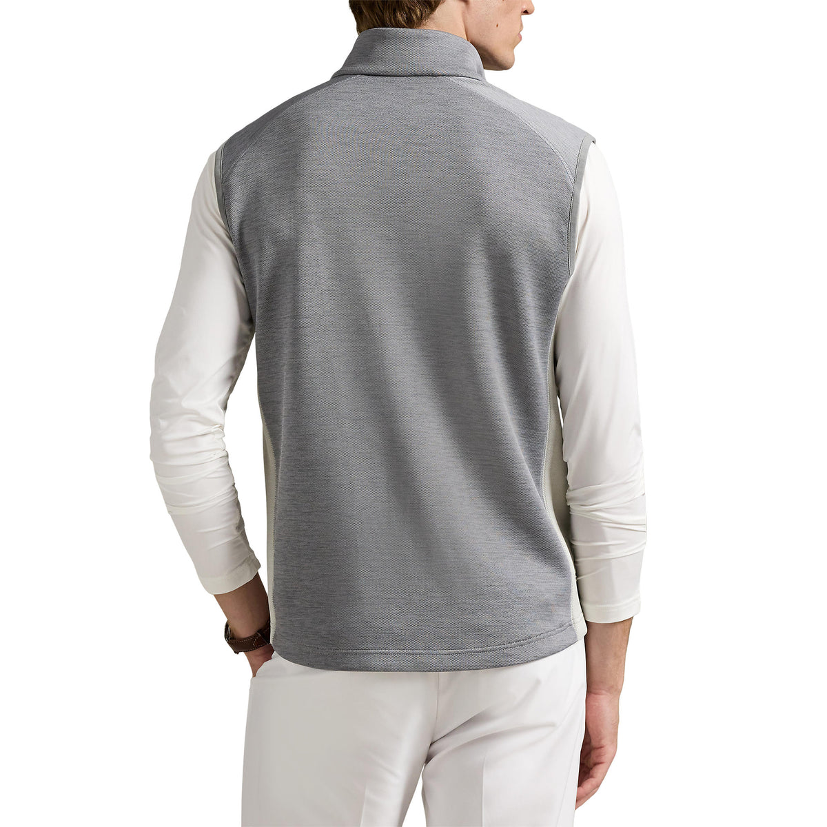 Rlx Ralph Lauren Kinetischer Abstandshalter Vollzeißel Golfweste - Peak Grey/Stone Kiesel