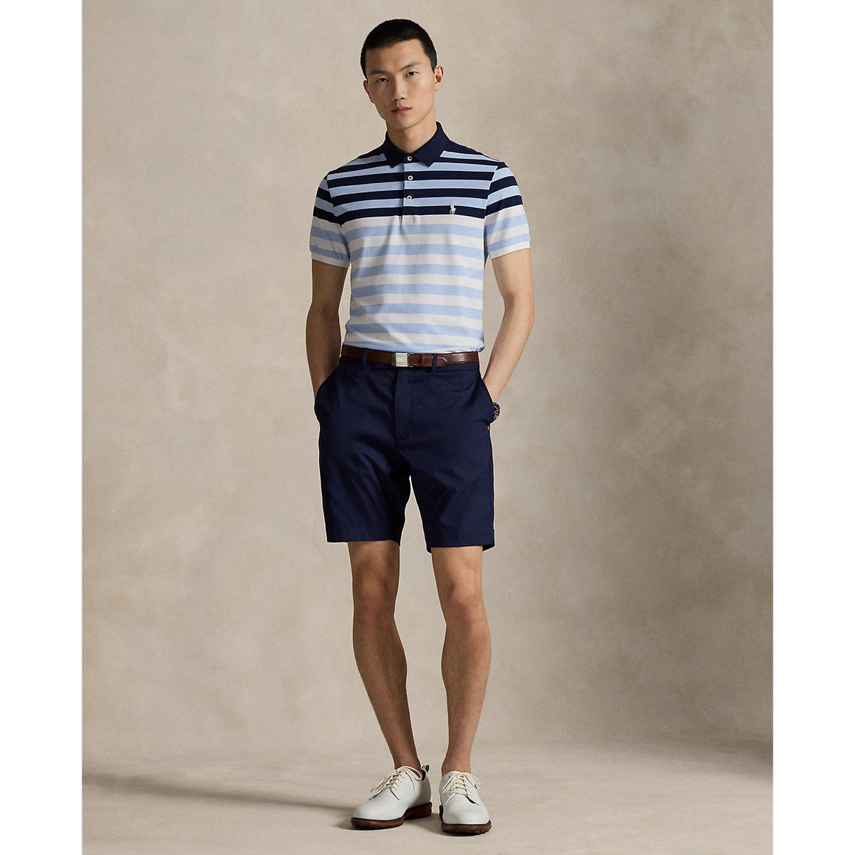 Rlx Ralph Lauren Performance Pique Golf Polo Shirt - Büroblau Multi