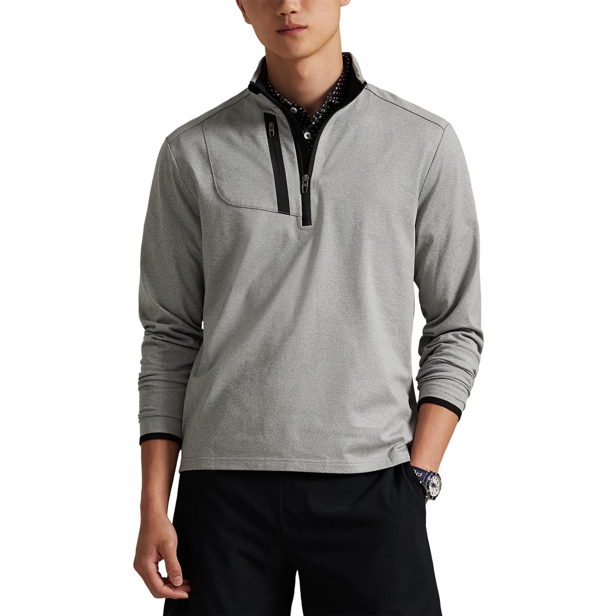 Rlx Ralph Lauren Lux Perf Halbzip Pullover - Sommer Aqua (Kopie)