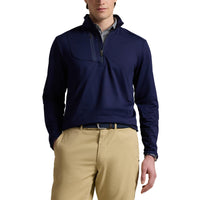Rlx Ralph Lauren Lux Perf Halbzip Pullover - Raffinierte Marine