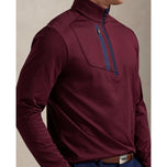 Rlx Ralph Lauren Lux Perf Halbzip Pullover - Rich Ruby