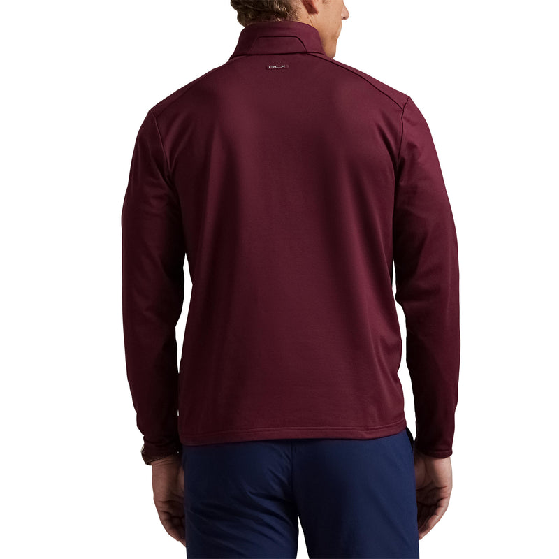 Rlx Ralph Lauren Lux Perf Halbzip Pullover - Rich Ruby