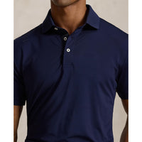 RLX Ralph Lauren Leichtes Luftstrom -Golfpolo -Hemd - raffinierte Marine