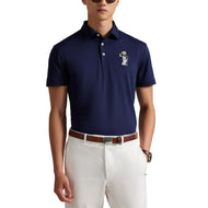 Rlx Ralph Lauren Polo Bär Airtech Pique Golf Polo -Hemd - raffinierte Marine