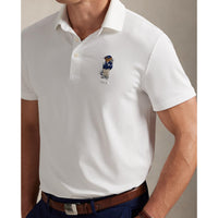 Rlx Ralph Lauren Polo Bären Airtech Pique Golf Polo -Hemd - Keramik weiß