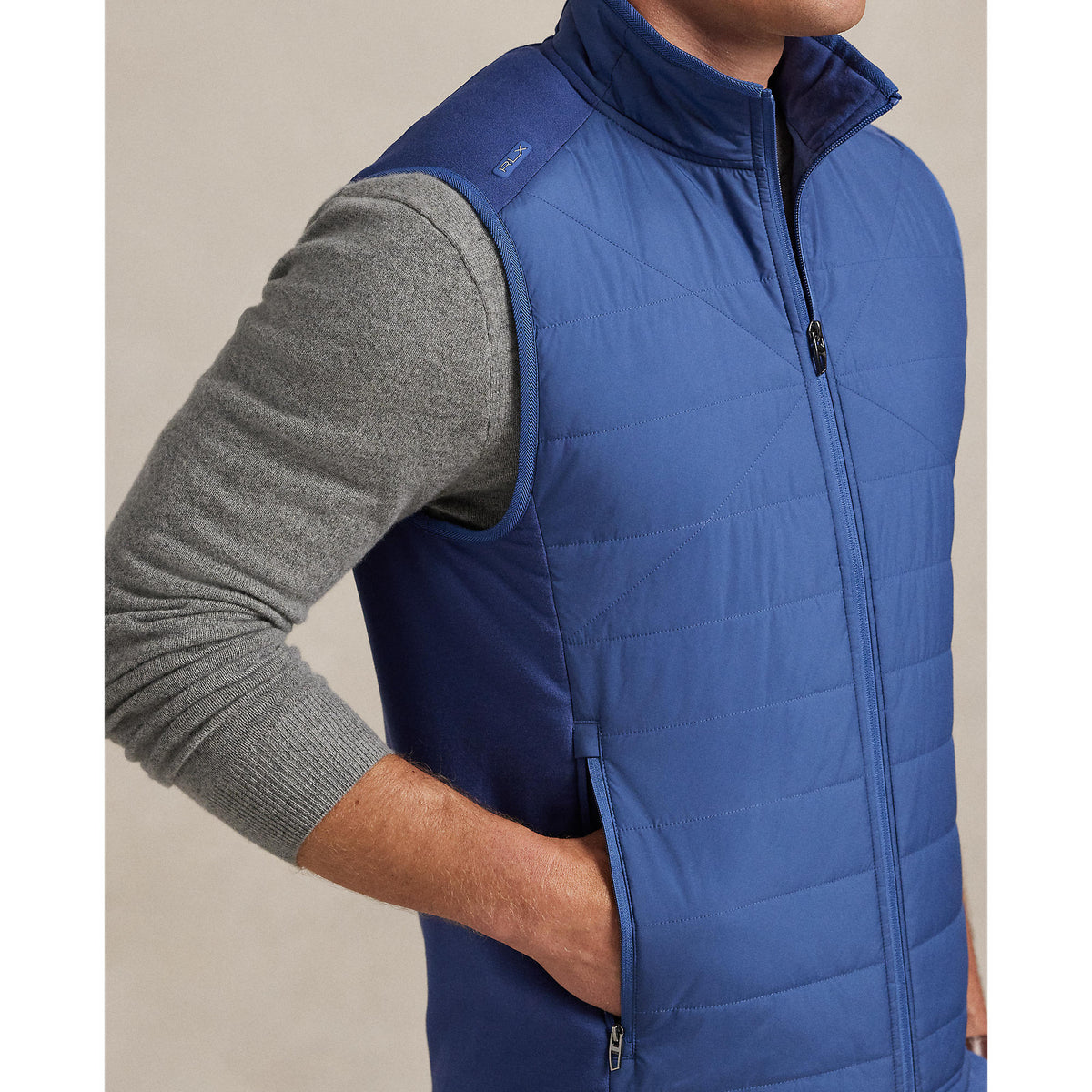 Rlx Ralph Lauren Performance Wolle Full Reißverschluss Golfweste - Old Royal