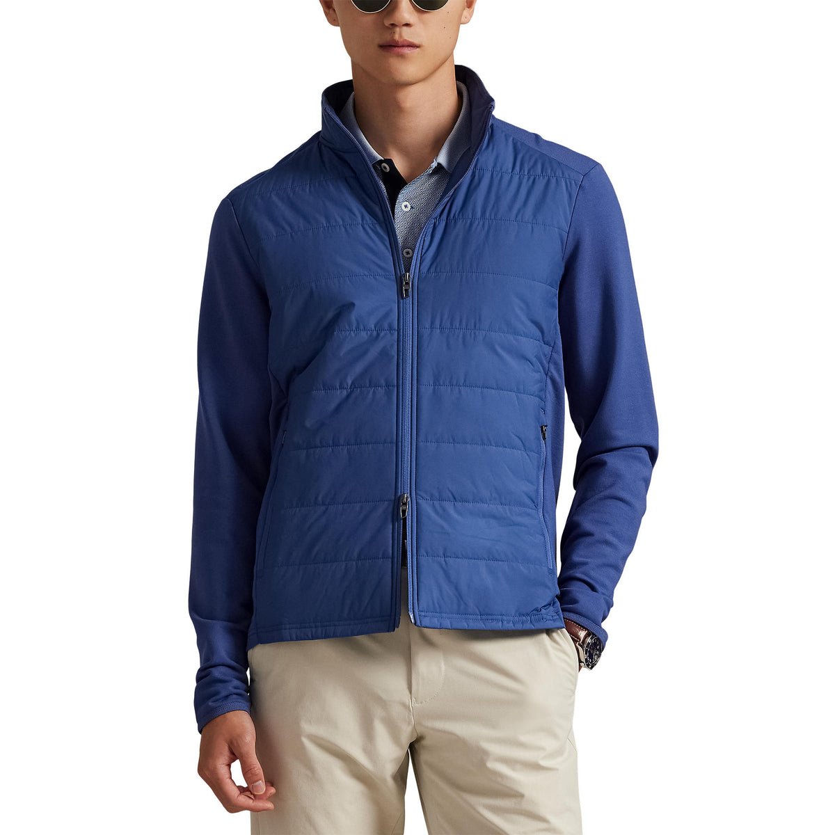 Rlx Ralph Lauren Performance coole Wolle Full Reißverschluss Golfweste - Old Royal