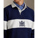 RLX Ralph Lauren Classic Fit Doppelknit Tech Kragenpullover - Raffinierte Marine/Keramik Weiß