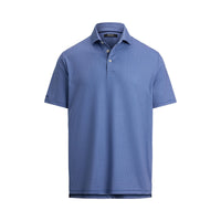 RLX Ralph Lauren bedrucktes leichter Luftstrom -Golfpolo -Hemd - alte Royal Petal Boxen