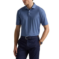 RLX Ralph Lauren bedrucktes leichter Luftstrom -Golfpolo -Hemd - alte Royal Petal Boxen