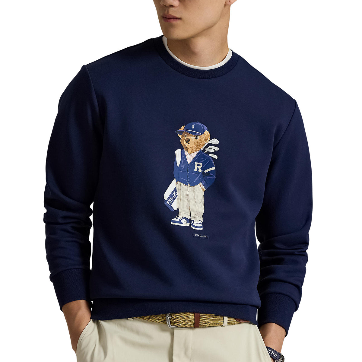 RLX Ralph Lauren Polo Bear Jersey Golf Hoodie - Raffinierte Marine (Kopie)