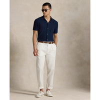 RLX Ralph Lauren Kurzarm Baumwollmischtaste Down Hemd - Raffinierte Marine