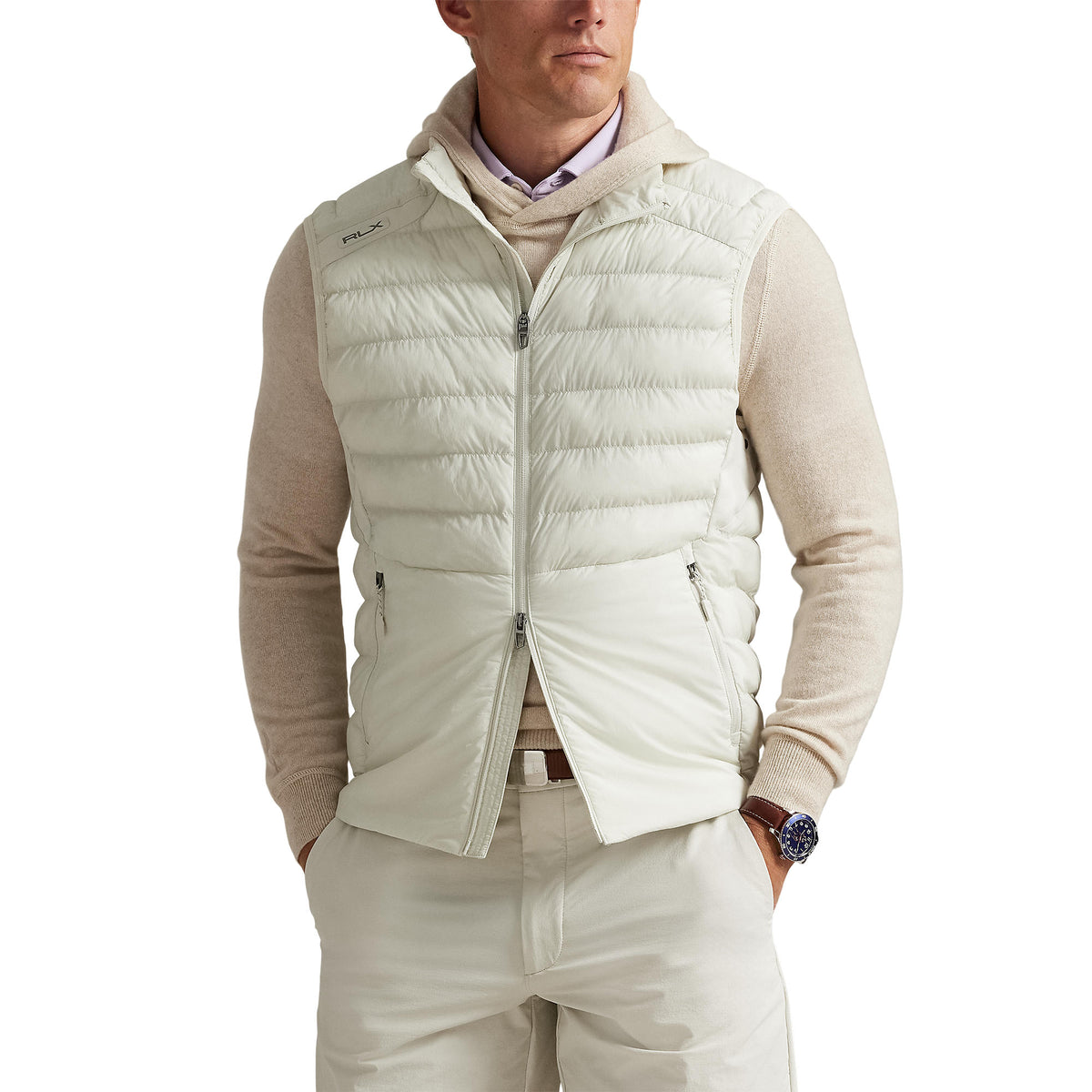 Rlx Ralph Lauren Full Reißverschluss Golfweste - Steinkiesel