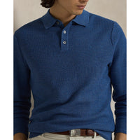 RLX Ralph Lauren Performance Polo -Kragen -Golfpullover - Tide Pool Blue Heather