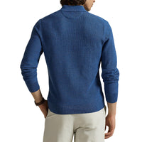 RLX Ralph Lauren Performance Polo -Kragen -Golfpullover - Tide Pool Blue Heather