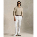 RLX Ralph Lauren Performance Polo -Kragen -Golfpullover - Ecru Tan Heather