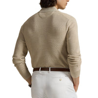 RLX Ralph Lauren Performance Polo -Kragen -Golfpullover - Ecru Tan Heather